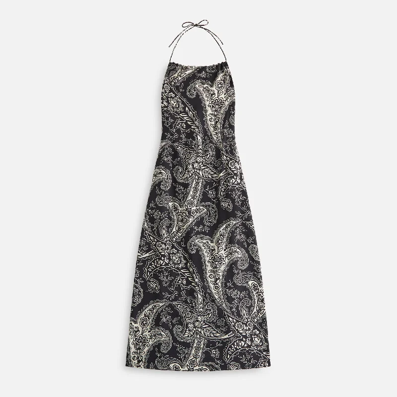 Kith Women Myra Paisley Halter Dress - Black