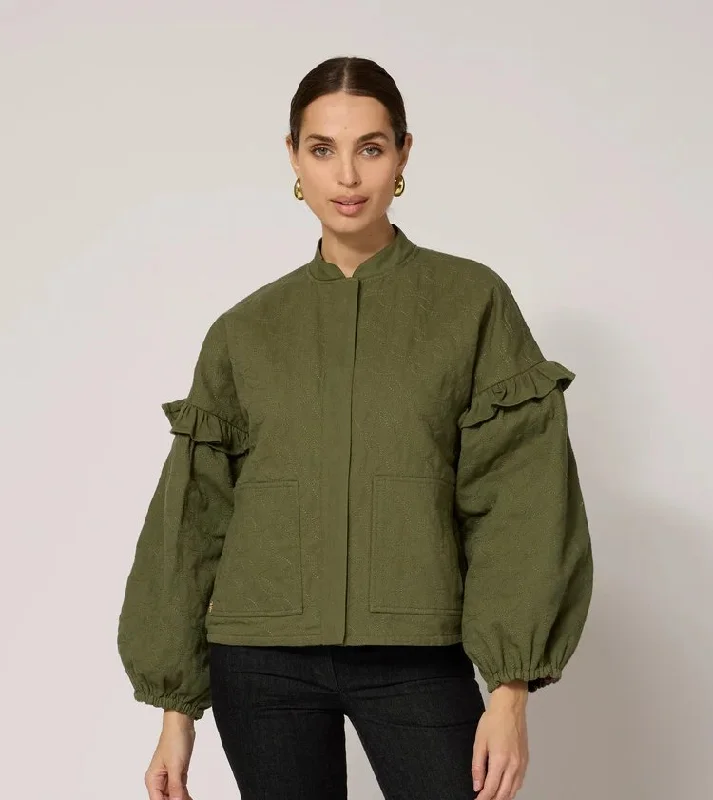 Cleobella Bobbi Reversible Jacket / Army Green