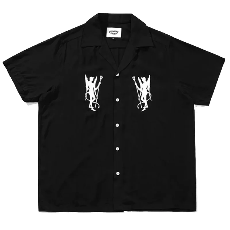 Crawling Death - Devils Embroidered Shirt Black