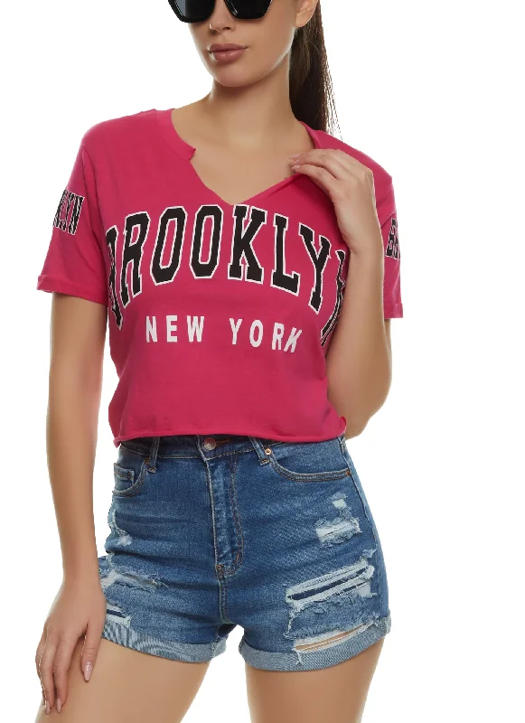 Brooklyn New York Notch Neck Tee