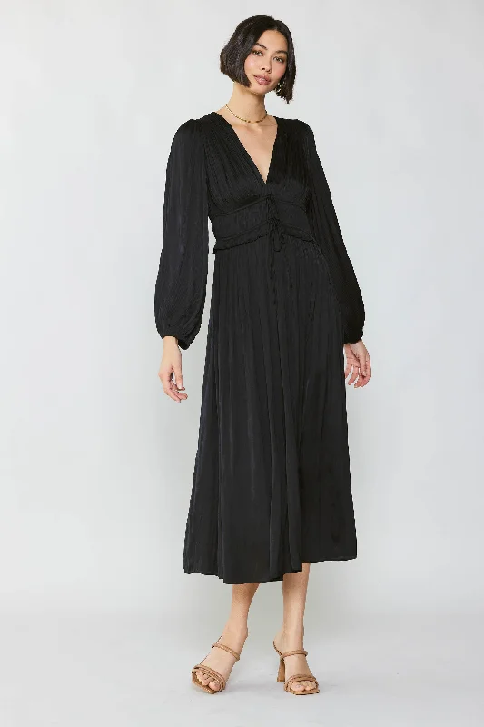 Sidonie Pleated Maxi Dress