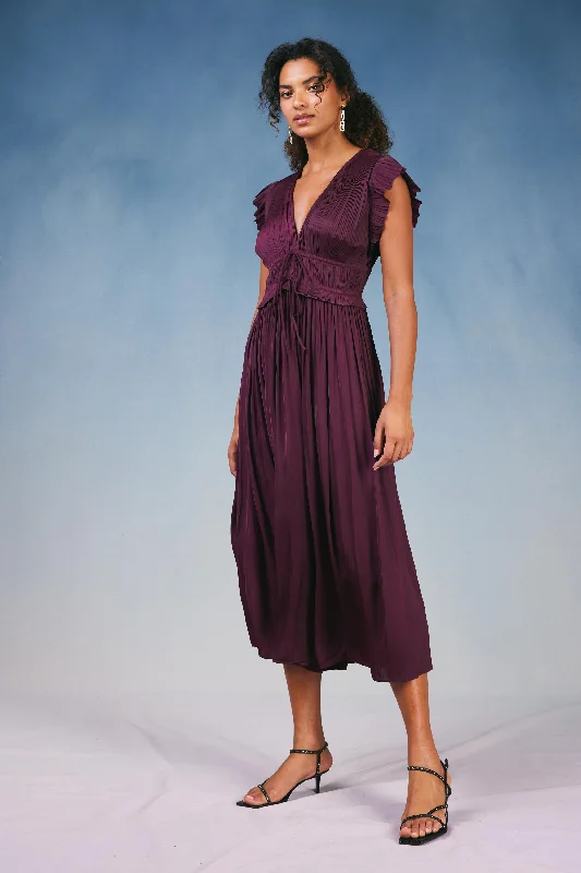 Mara Pleated Maxi Dress