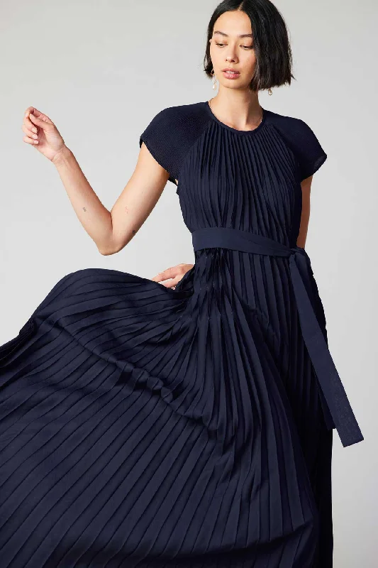 Mona Pleated Maxi Dress