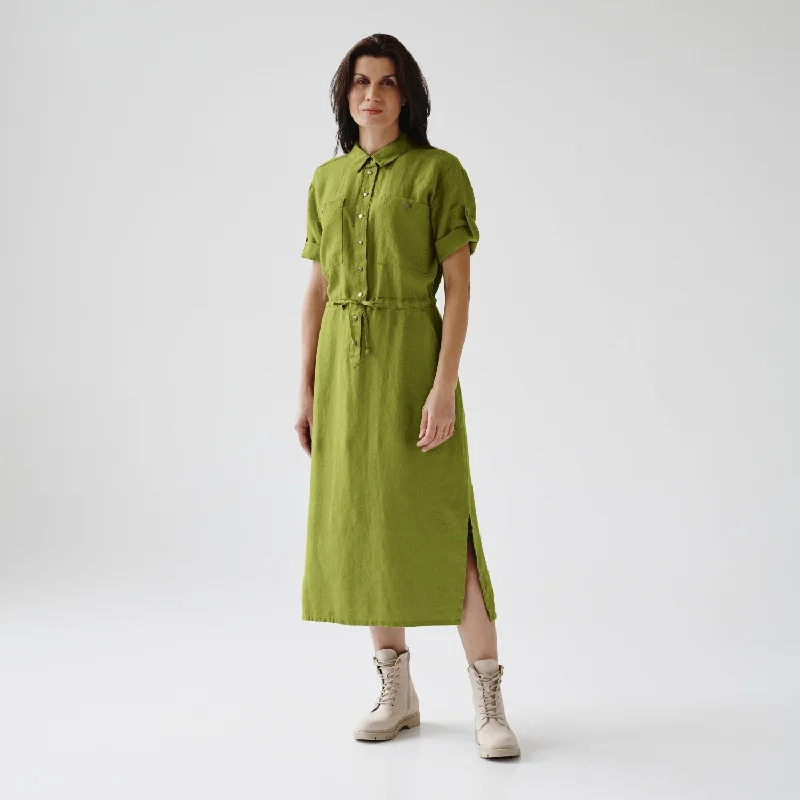 Cardamom Seed Linen Linden Dress