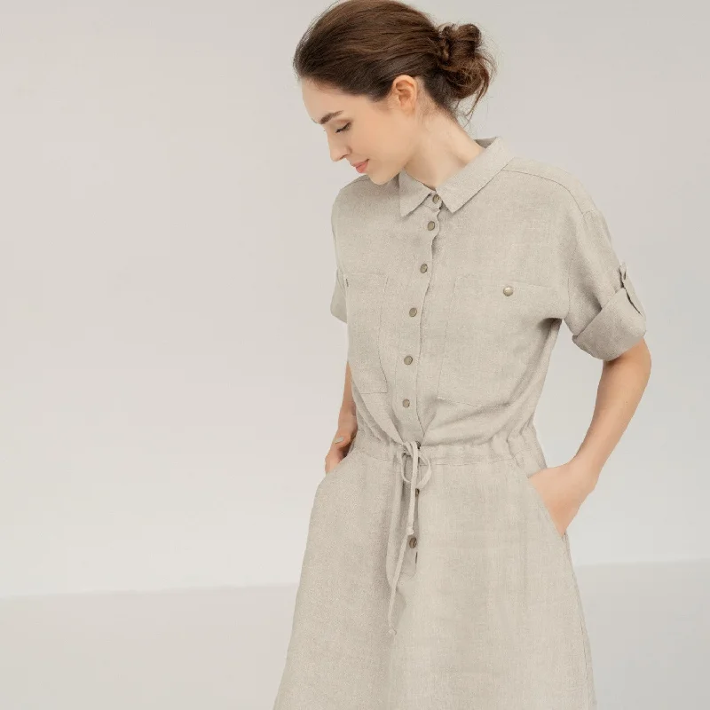 Melange Linen Linden Dress