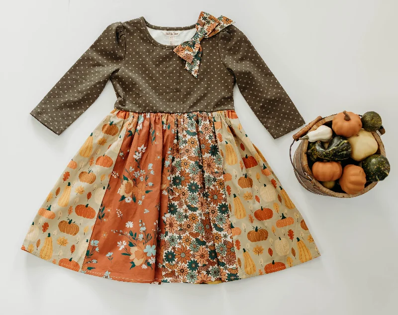 Pumpkin Pals Panel Dress