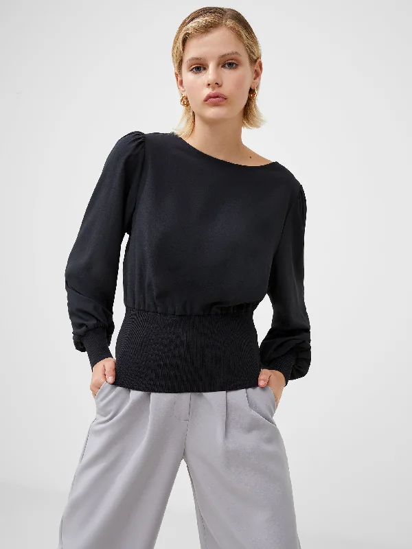 Krista Knit Slash Neck Jumper