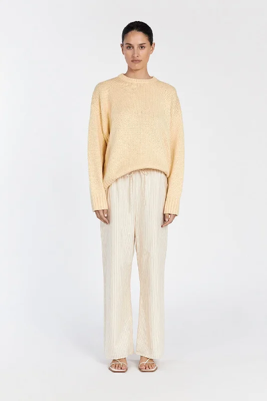 LILAH LEMON LONGLINE KNIT JUMPER