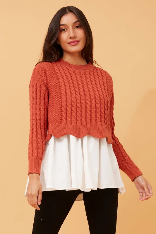 NITA DOUBLE LAYER KNIT JUMPER