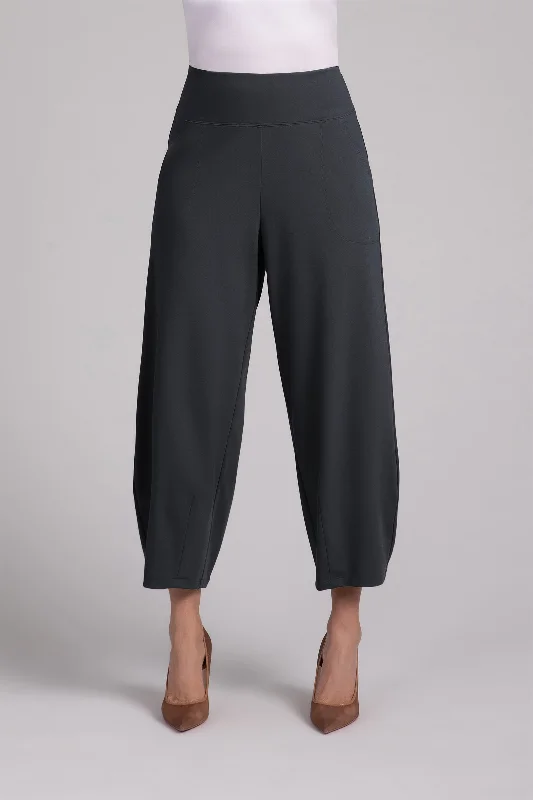 Ponte Narrow Lantern Pant | Graphite