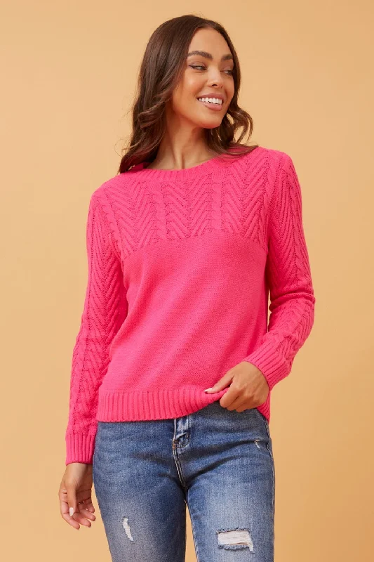 REANNE CABLE KNIT JUMPER