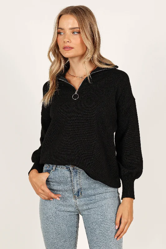 Whistler Knit Sweater - Black